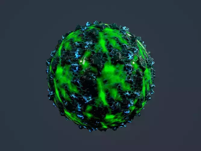 Hazardous Toxic Radioactive Seamless PBR Texture 35