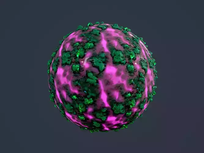 Hazardous Toxic Radioactive Seamless PBR Texture 40