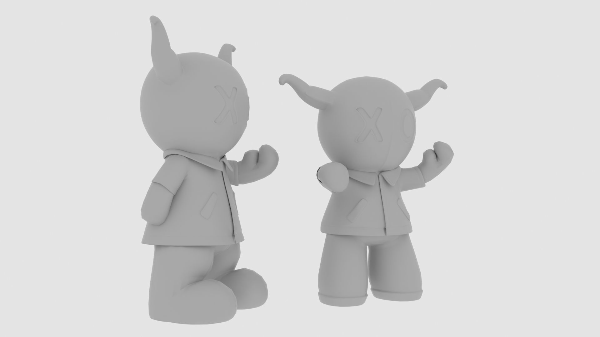 NEW DOLLS 3D PRINTABLE MODEL Low-poly 3D model_4
