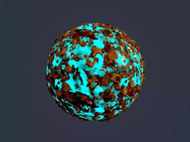 Hazardous Toxic Radioactive Seamless PBR Texture 43