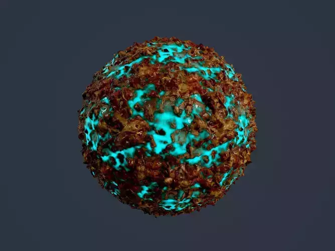 Hazardous Toxic Radioactive Seamless PBR Texture 45