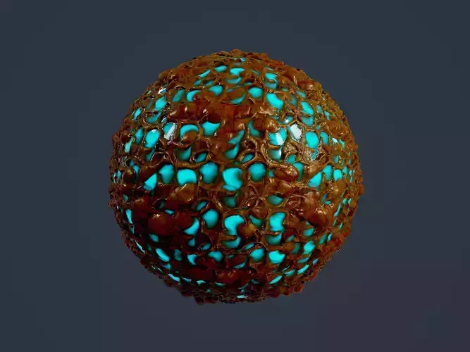 Hazardous Toxic Radioactive Seamless PBR Texture 47