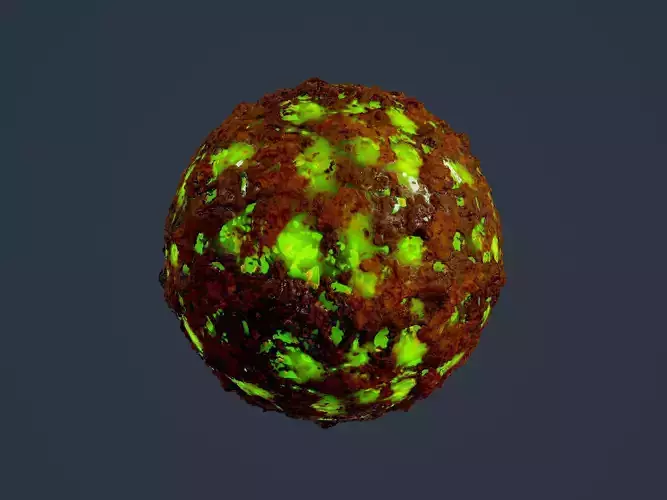 Hazardous Toxic Radioactive Seamless PBR Texture 48