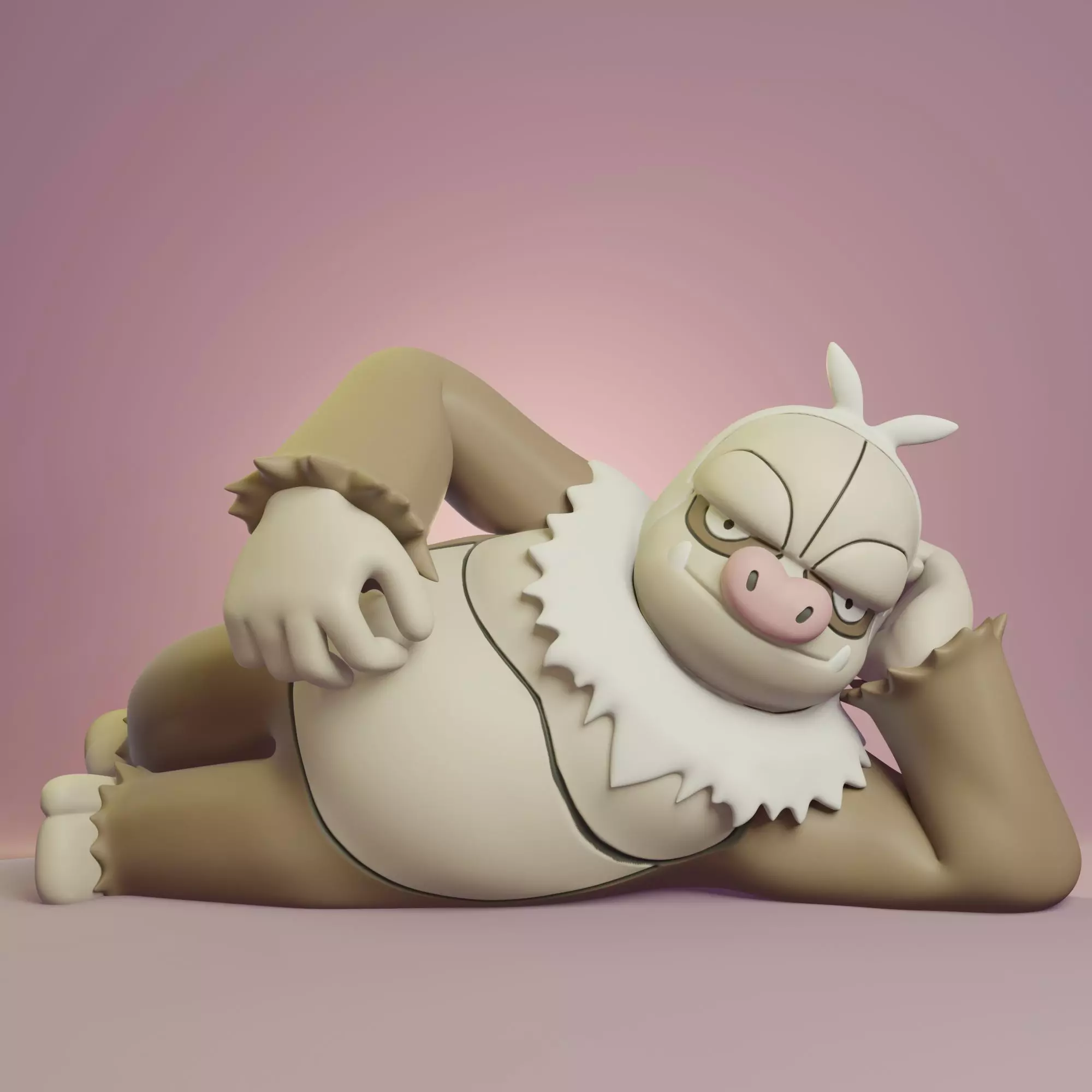 Pokemon - Slaking 3D print model