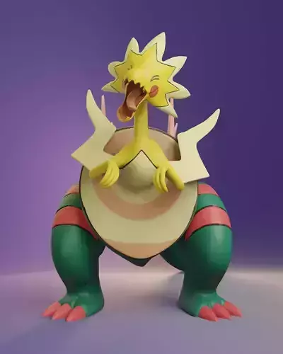 Pokemon - Dracozolt 3D print model
