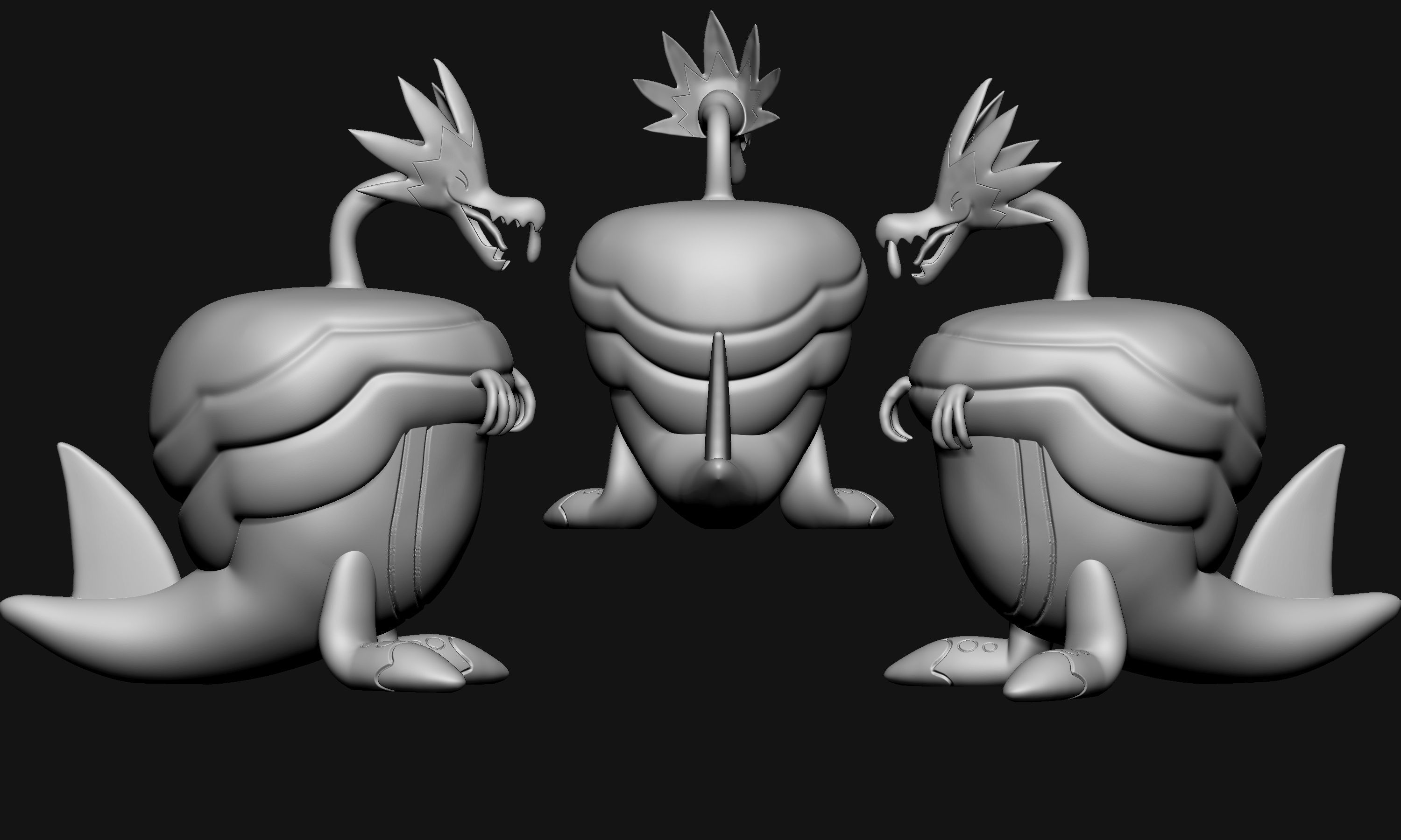 Pokemon - Dracozolt Dracovish Arctovish and Arctozolt 3D print model_19