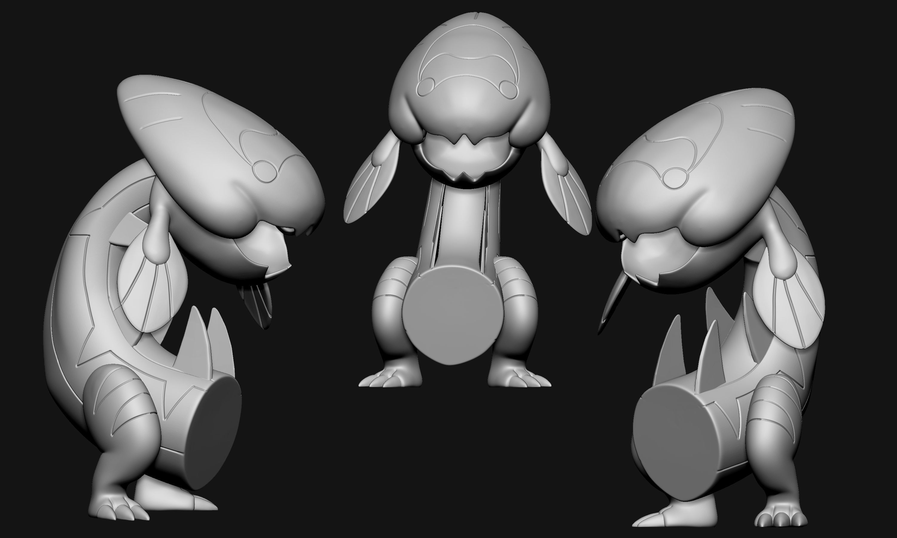 Pokemon - Dracozolt Dracovish Arctovish and Arctozolt 3D print model_14