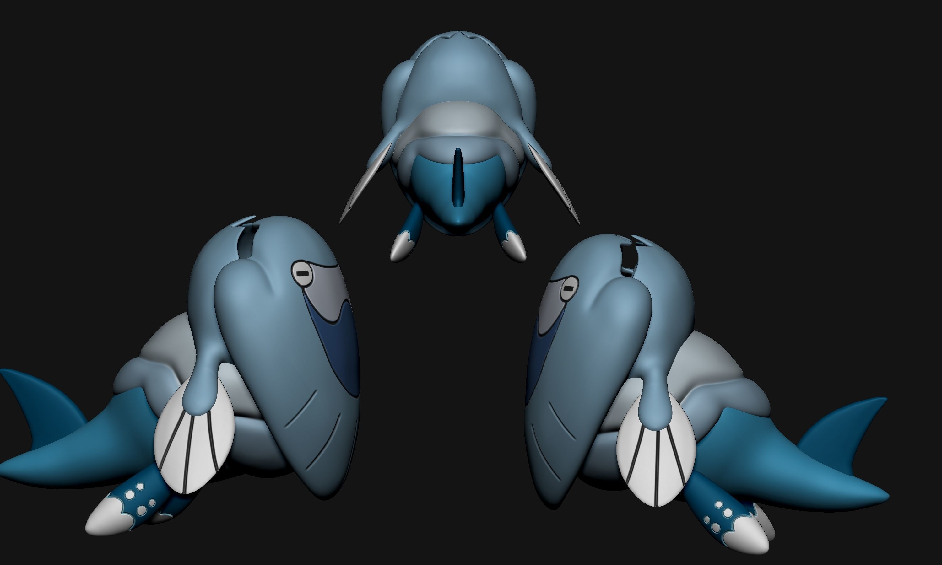 Pokemon - Dracozolt Dracovish Arctovish and Arctozolt 3D print model_24