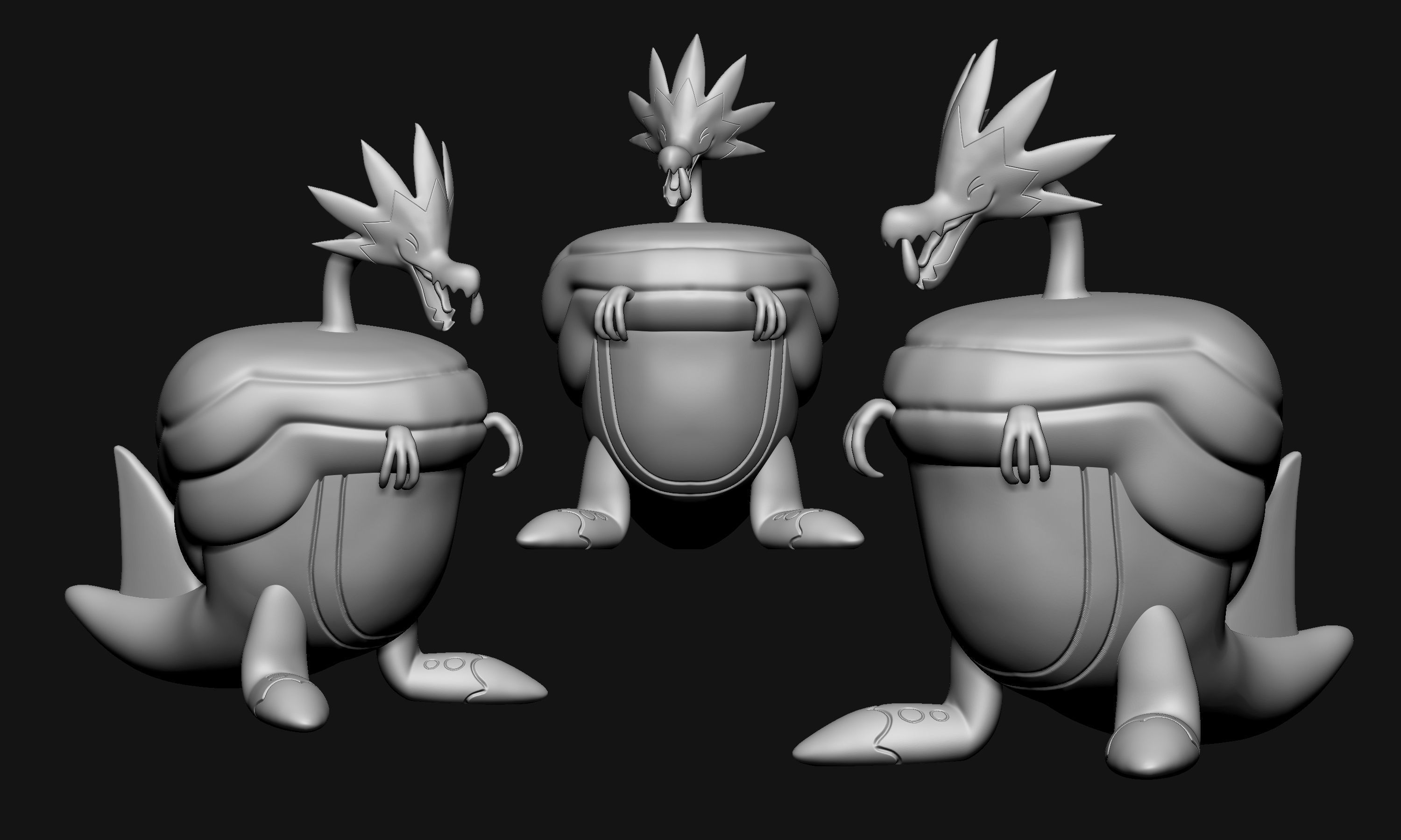 Pokemon - Dracozolt Dracovish Arctovish and Arctozolt 3D print model_20