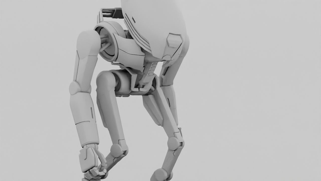 Alien Bot rigged - animated 3D model_33