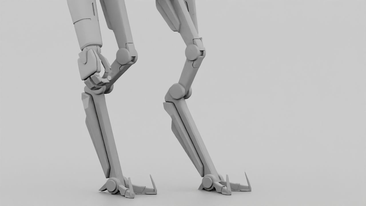 Alien Bot rigged - animated 3D model_32