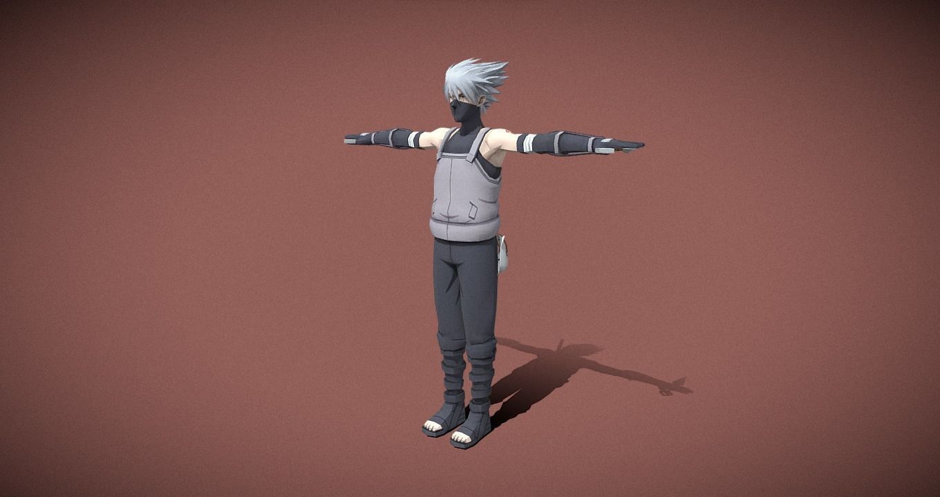 Kakashi Hatake 3D model_1
