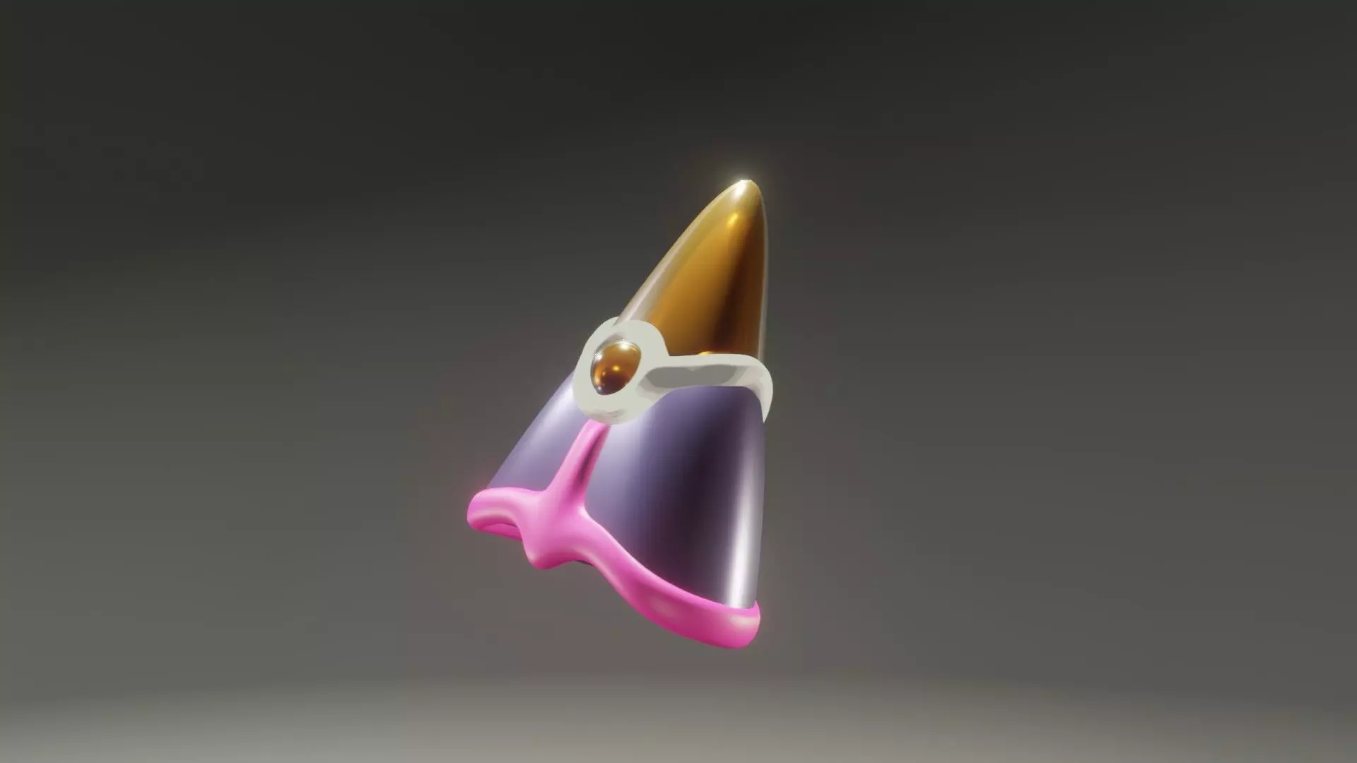 Biometal W ice cream cone 3D print model