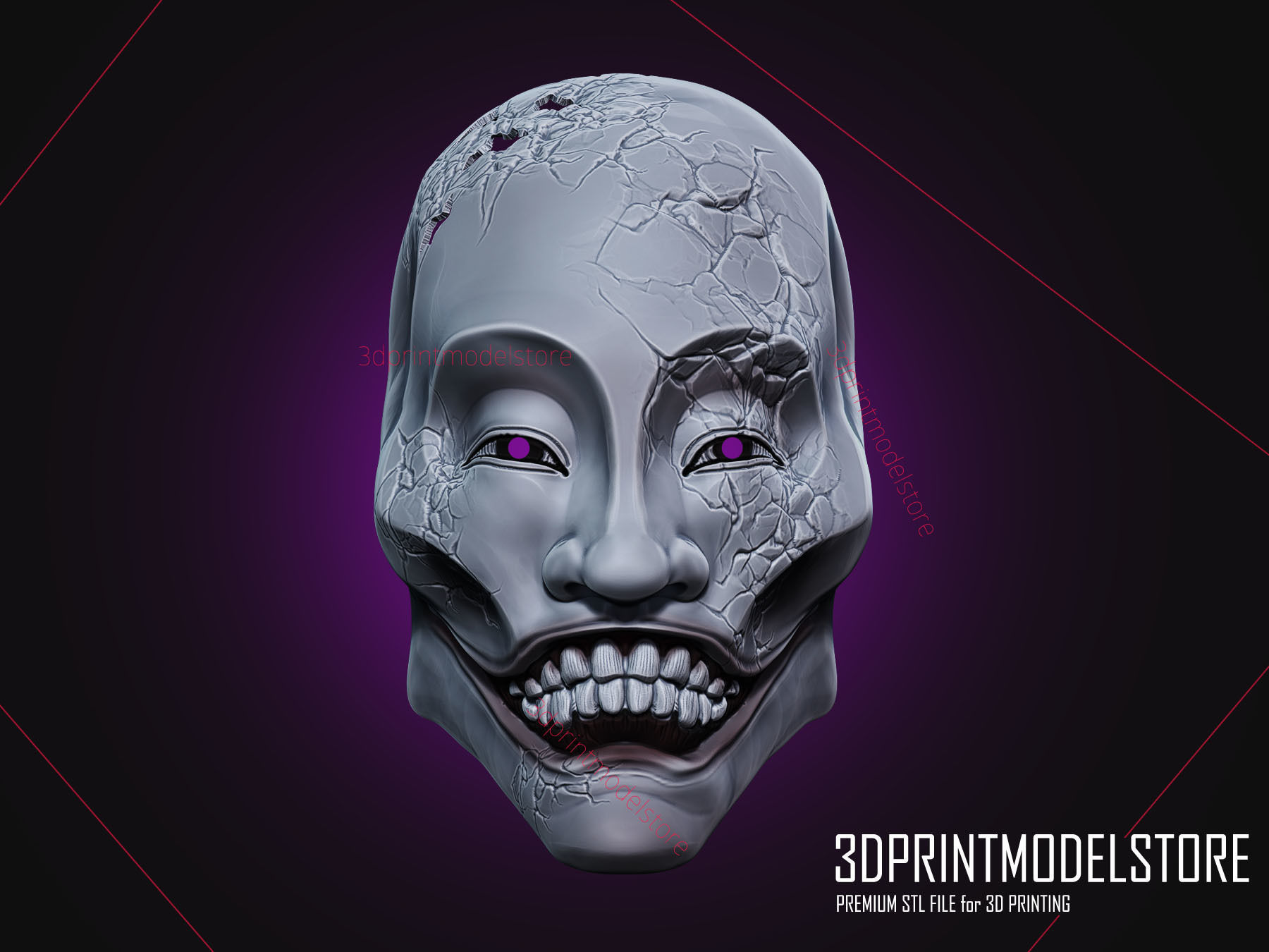 Yaseotoko  Ghostwire Tokyo Mask - Halloween Cosplay Mask 3D print model_4