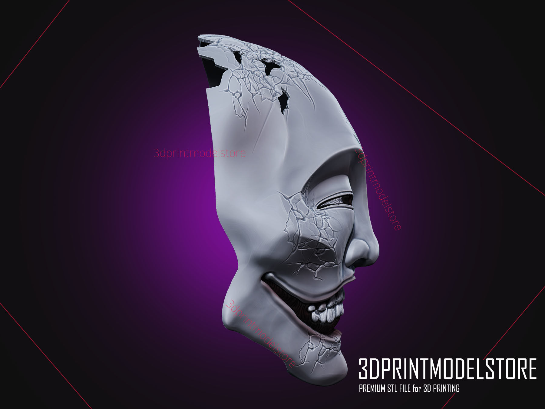 Yaseotoko  Ghostwire Tokyo Mask - Halloween Cosplay Mask 3D print model_6
