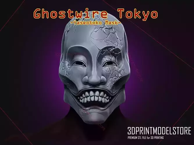 Yaseotoko  Ghostwire Tokyo Mask - Halloween Cosplay Mask