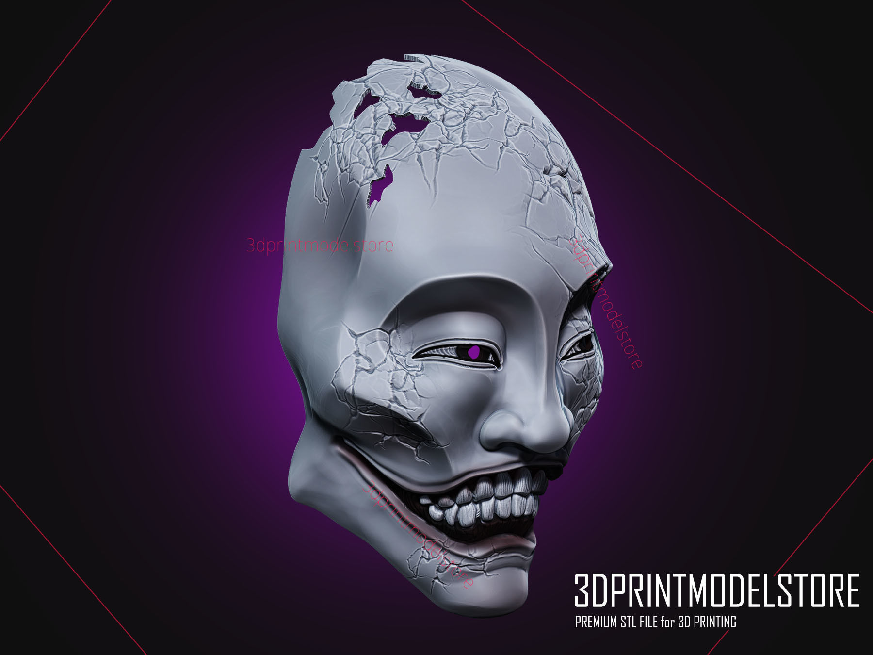 Yaseotoko  Ghostwire Tokyo Mask - Halloween Cosplay Mask 3D print model_5