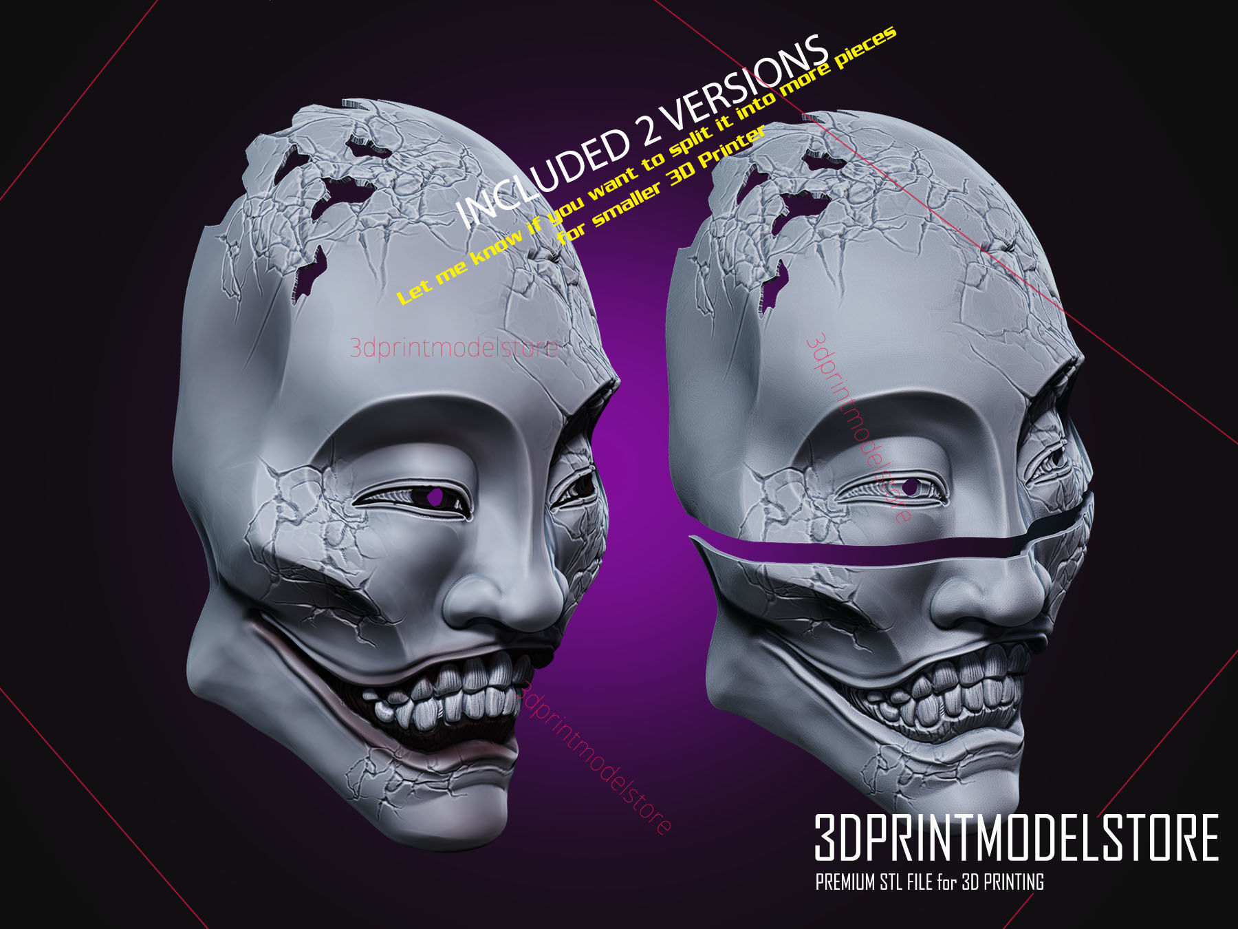 Yaseotoko  Ghostwire Tokyo Mask - Halloween Cosplay Mask 3D print model_8