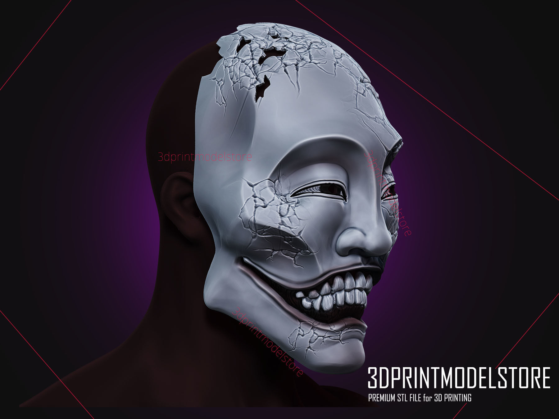 Yaseotoko  Ghostwire Tokyo Mask - Halloween Cosplay Mask 3D print model_3