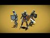 Soullike Style 01 Sword man Animations x115 Humanoid Low-poly 3D model_1