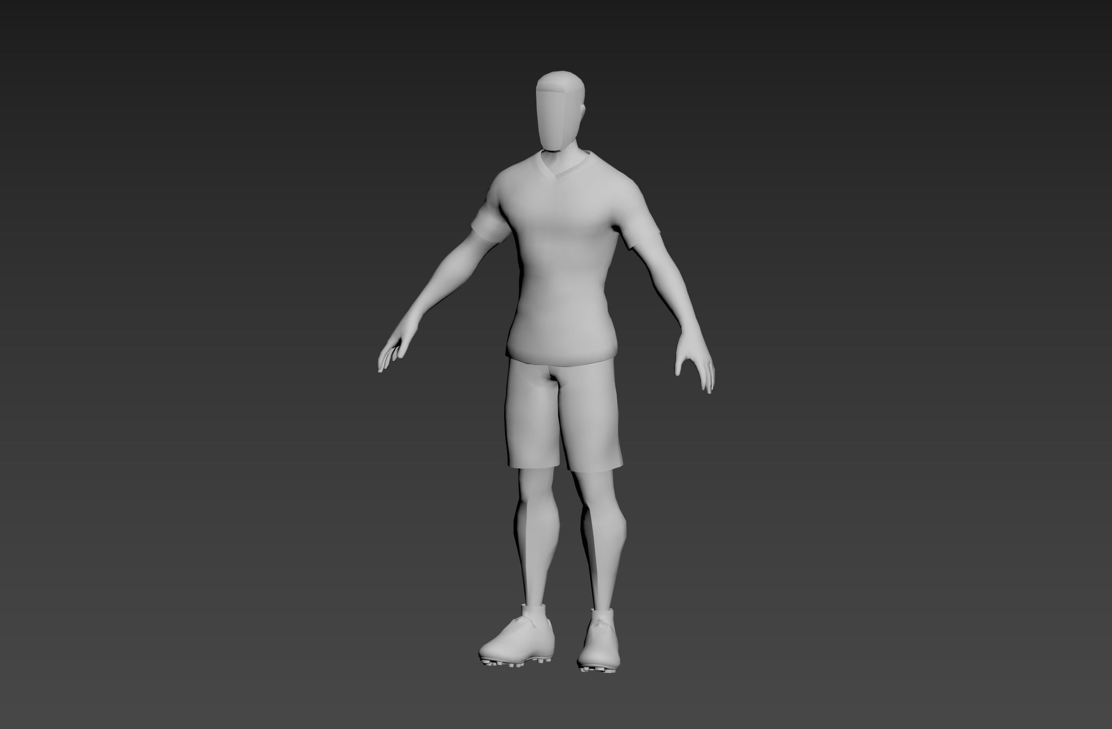 Soccer8   FULL SOCCER ANIMATION PACK Low-poly 3D model_13