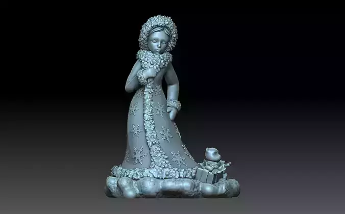 Snow maiden 3D print model