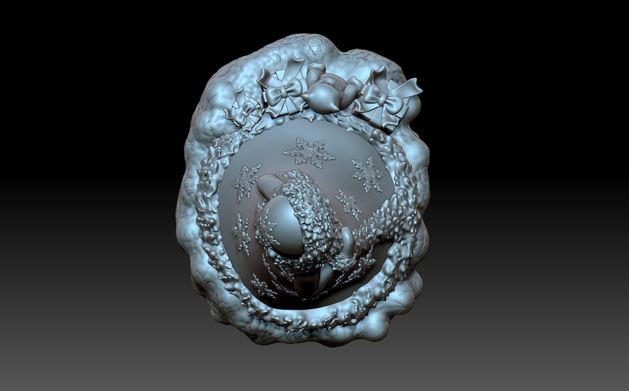 Snow maiden 3D print model_12