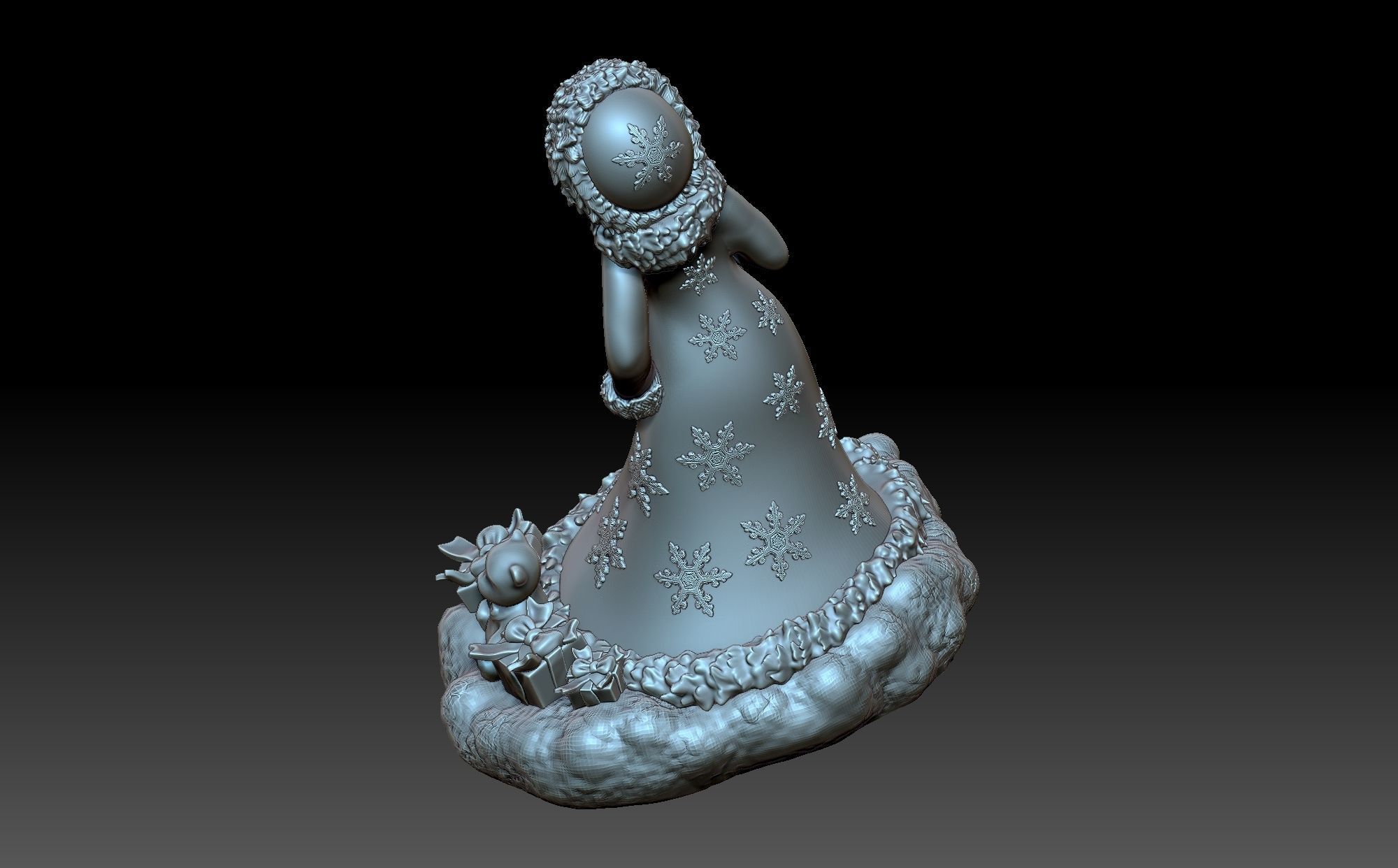 Snow maiden 3D print model_10