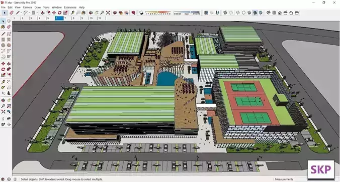 Sketchup Shopping Center F1