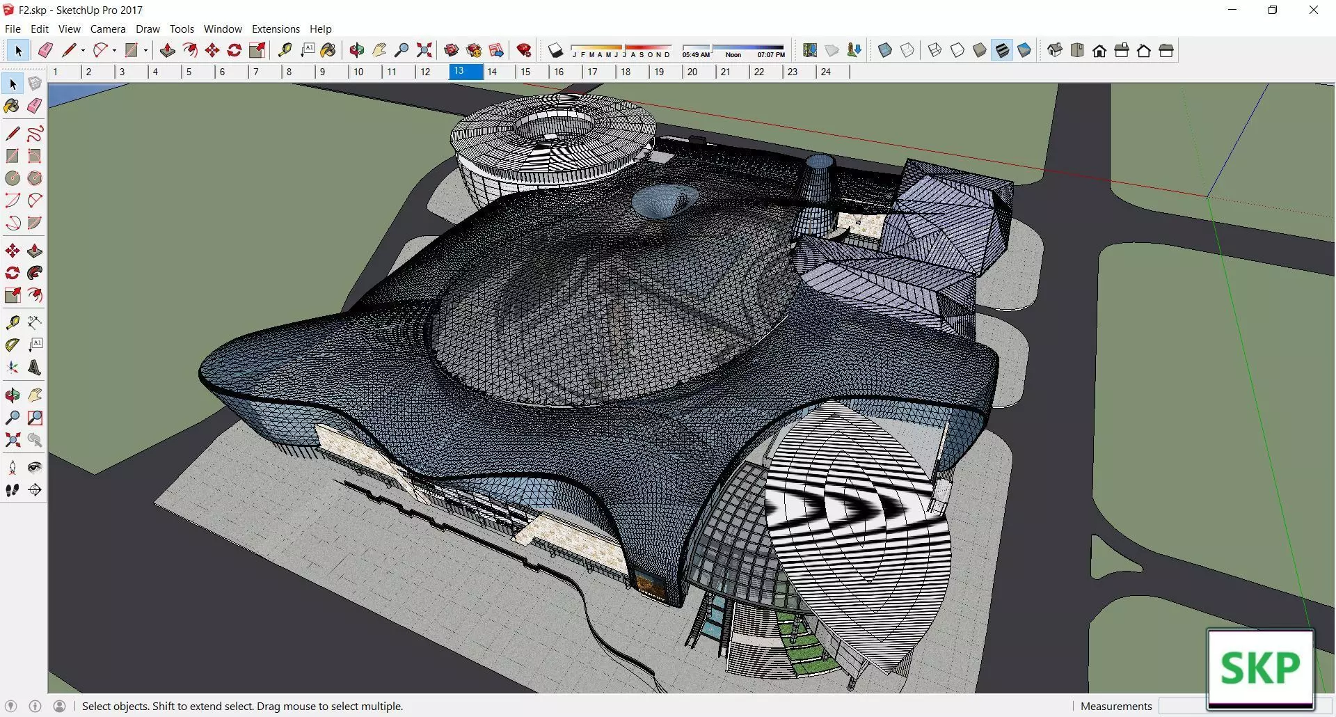 Sketchup Shopping Center F2 3D model_0