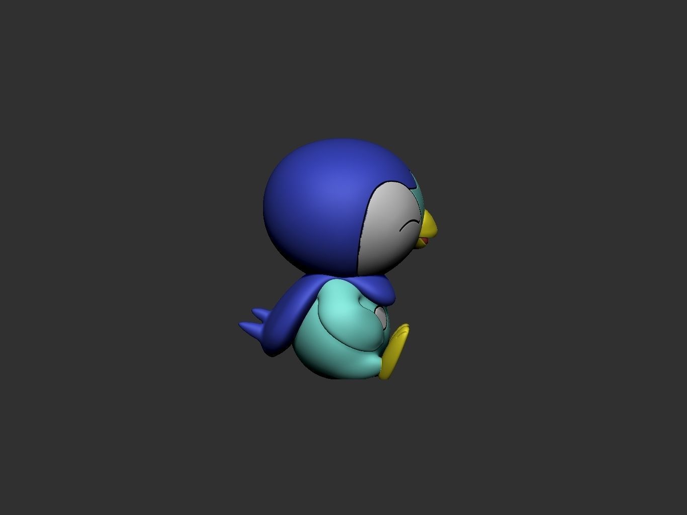 pokemon piplup 3D print model_11