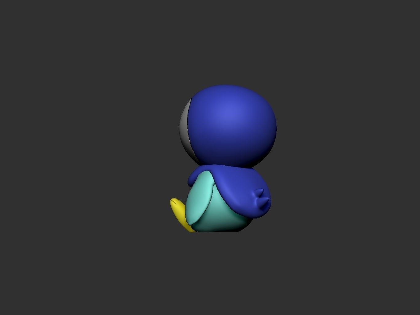 pokemon piplup 3D print model_7