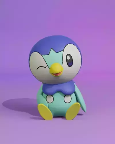 pokemon piplup 3D print model