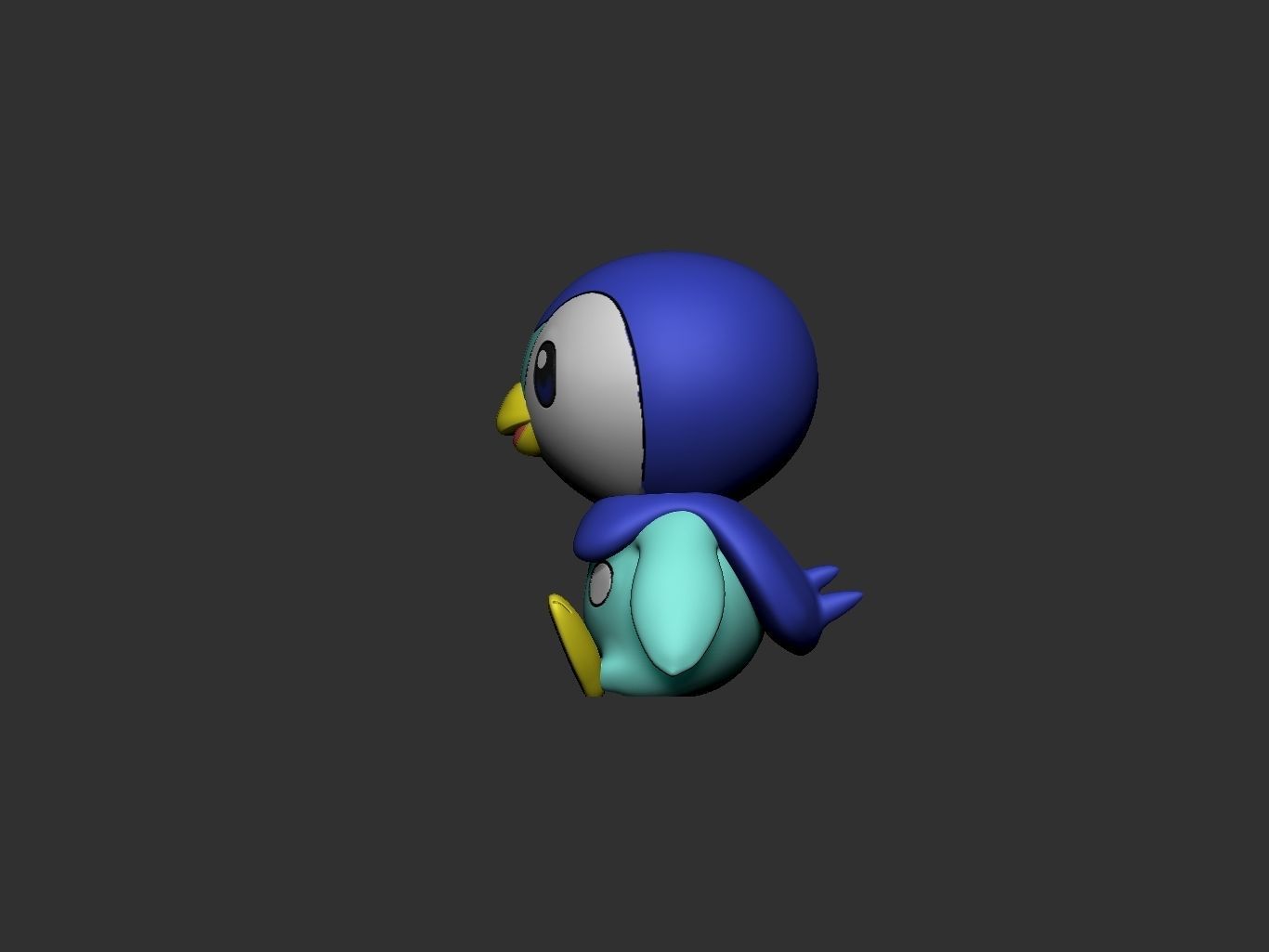 pokemon piplup 3D print model_5