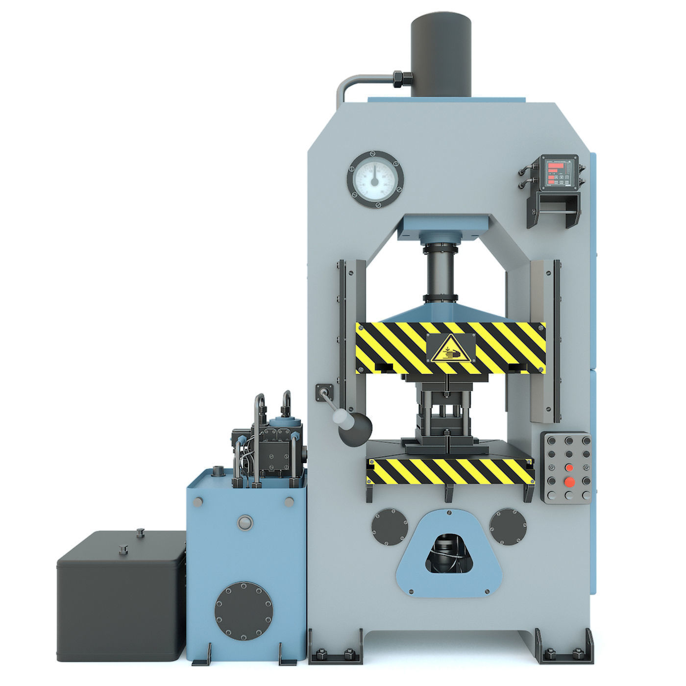 Industrial machine tool hydraulic press P474 3D model_1