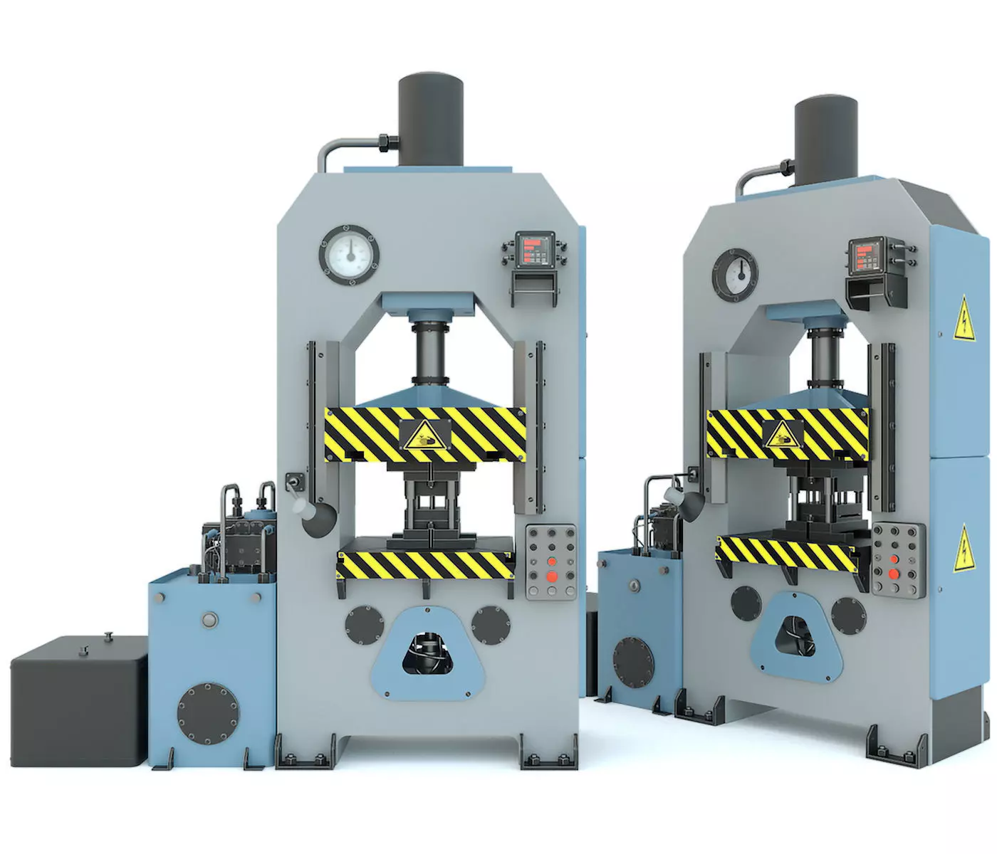 Industrial machine tool hydraulic press P474 3D model_0