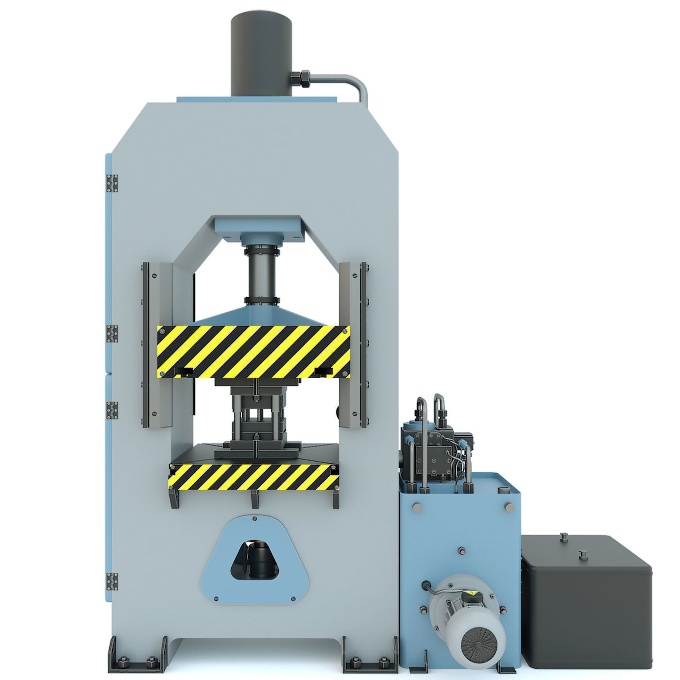 Industrial machine tool hydraulic press P474 3D model_4