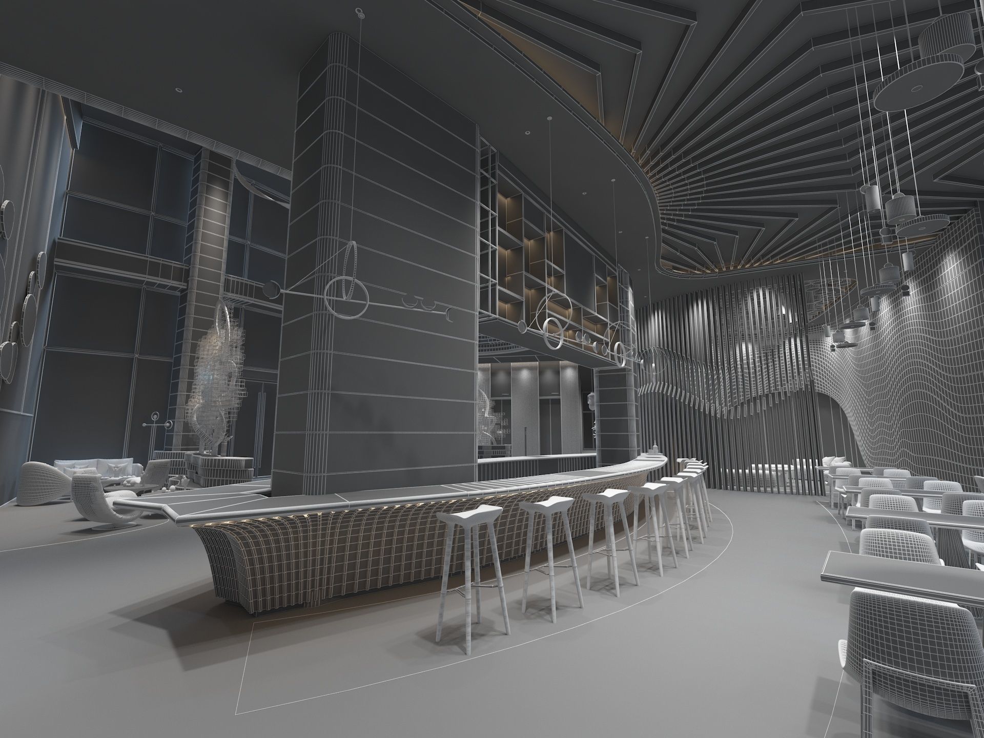 The Hotel Lobby 3D model_17