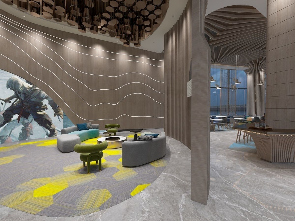 The Hotel Lobby 3D model_8