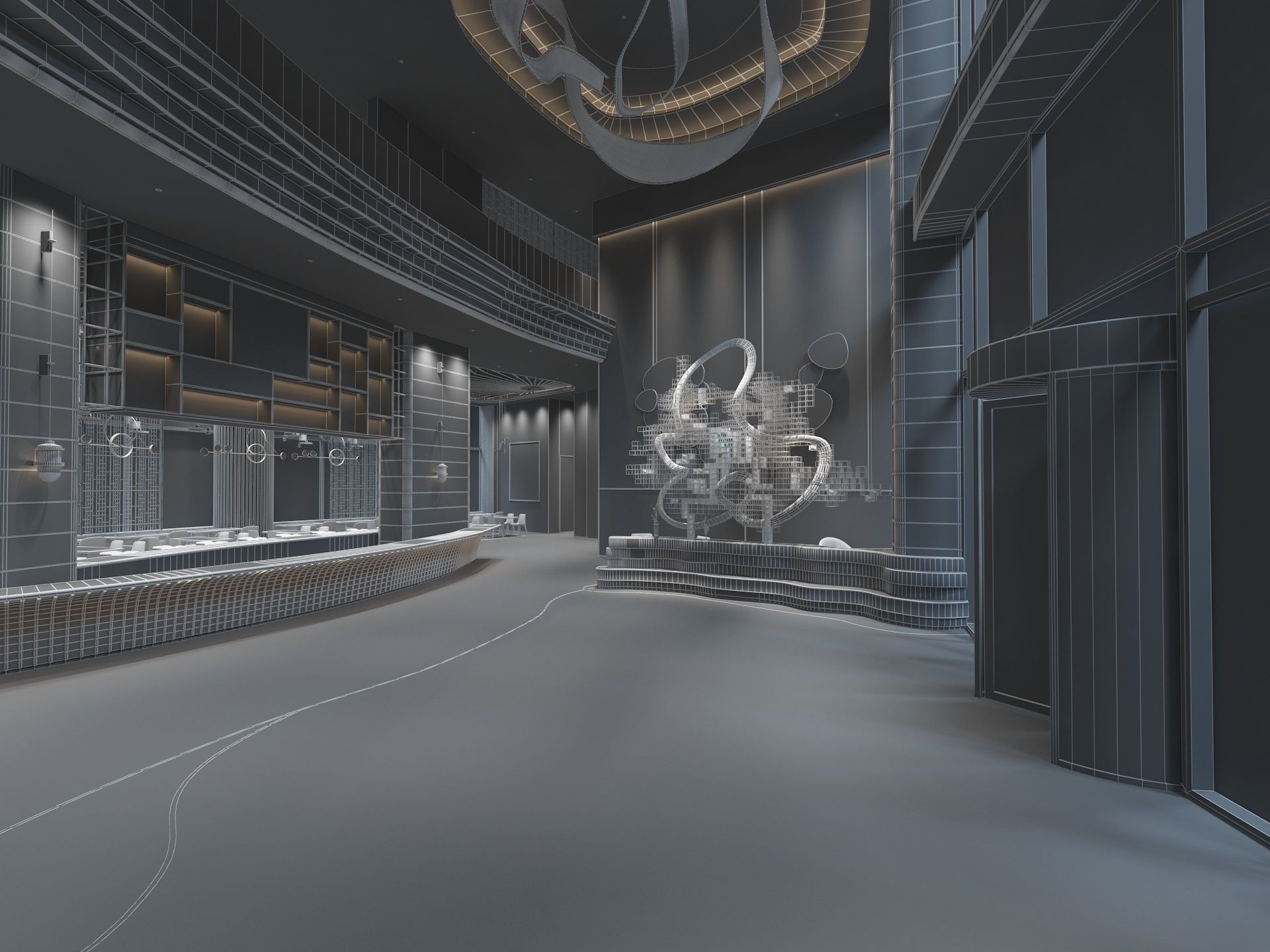 The Hotel Lobby 3D model_19