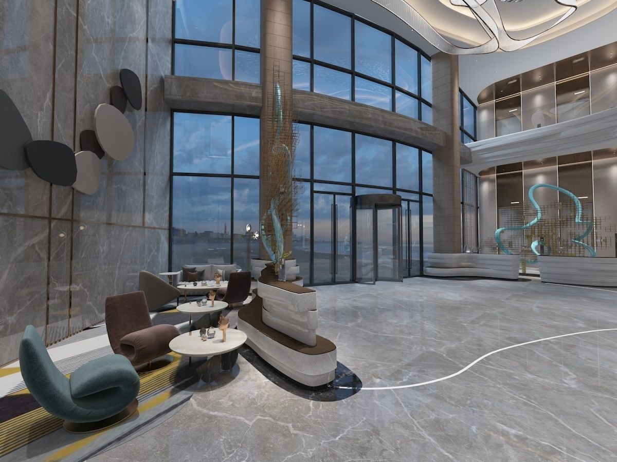 The Hotel Lobby 3D model_14