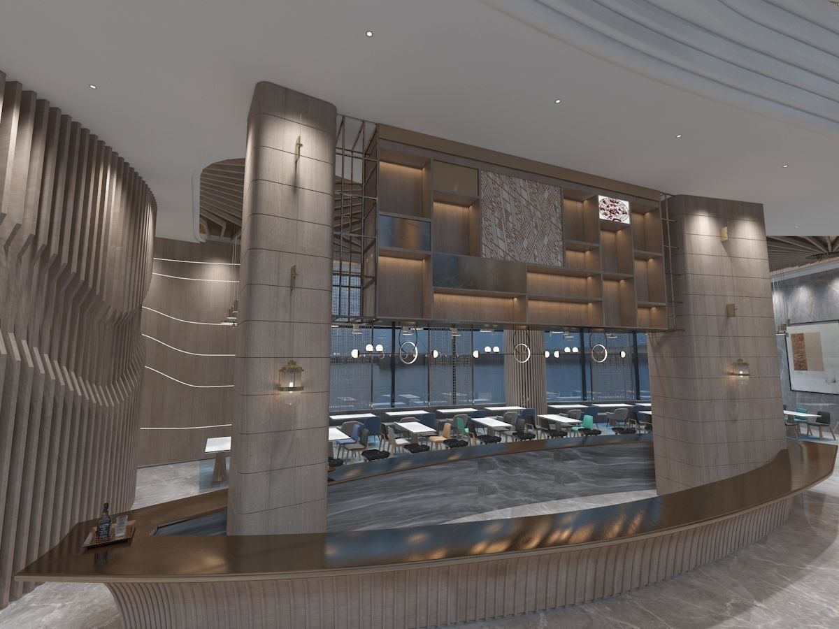 The Hotel Lobby 3D model_10