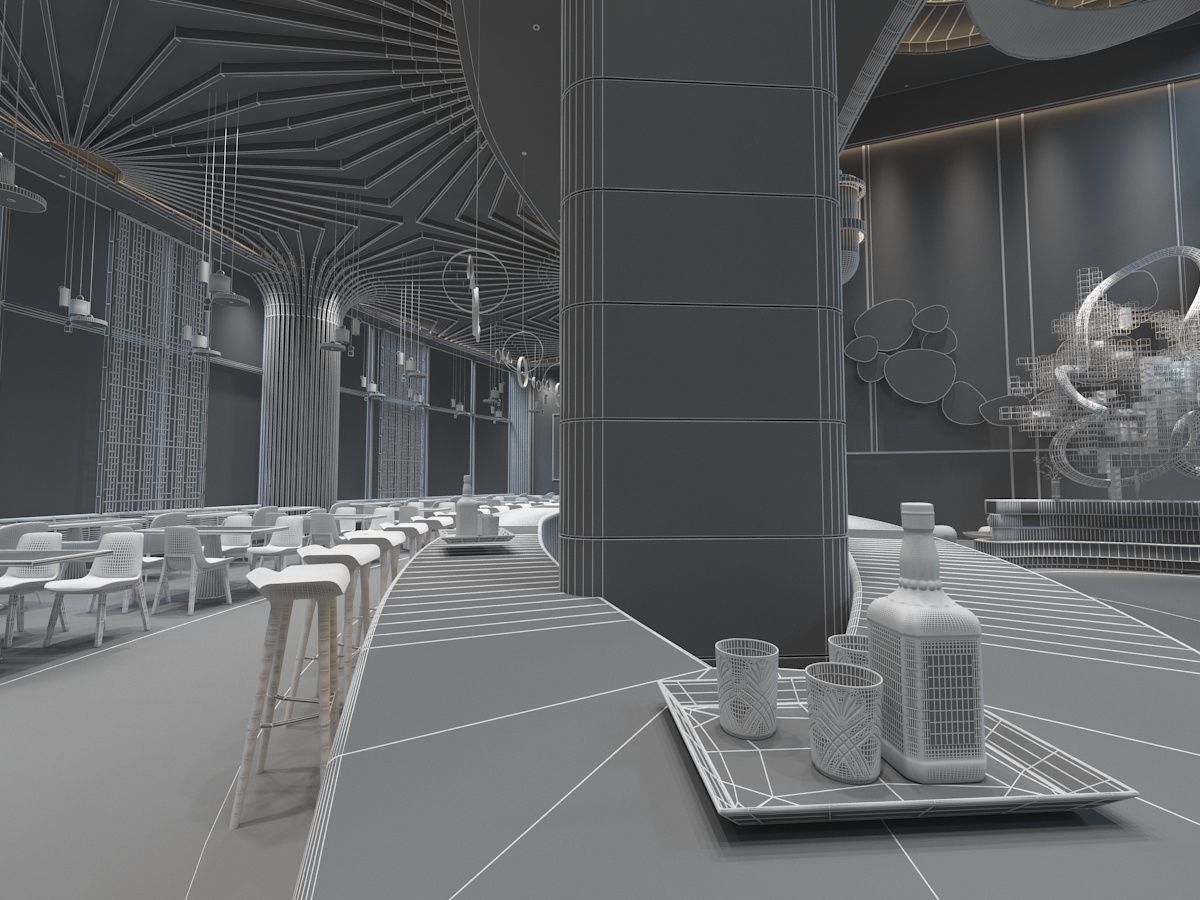 The Hotel Lobby 3D model_22