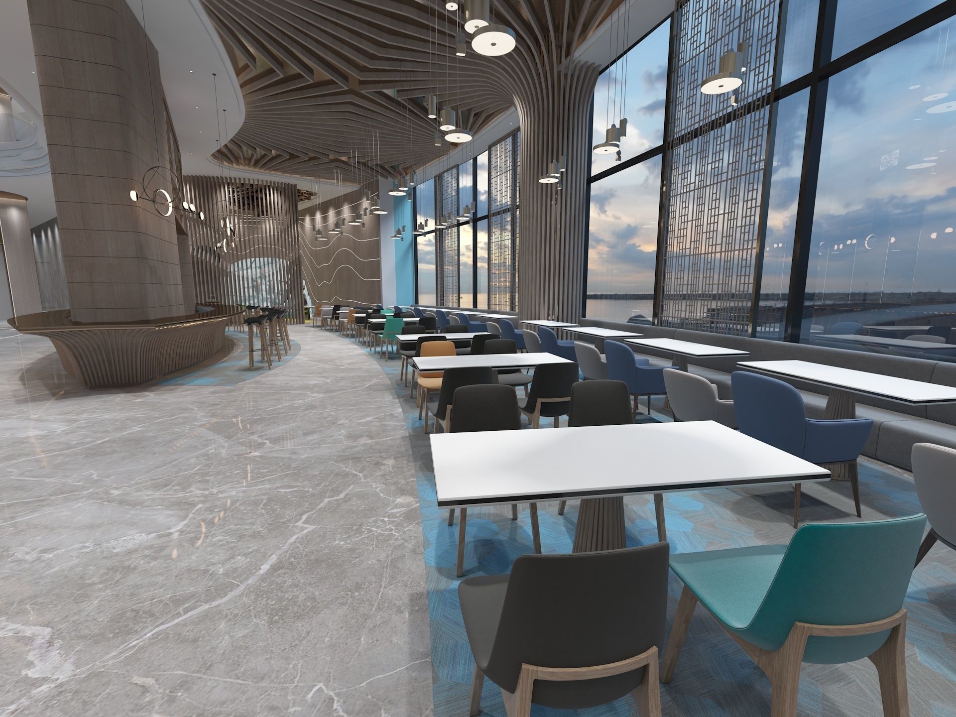 The Hotel Lobby 3D model_5