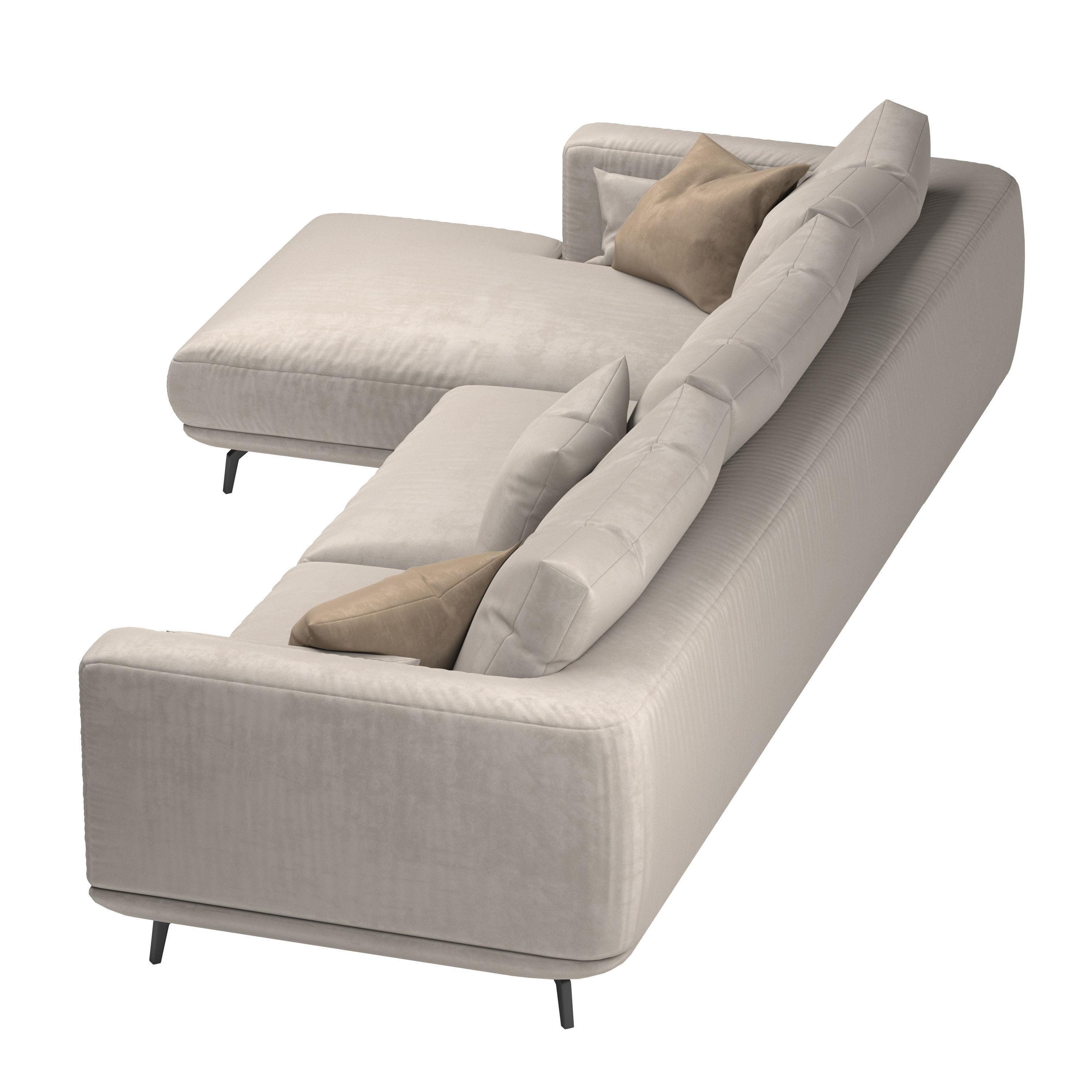NR23 Three Seater Sofa 3D model_2