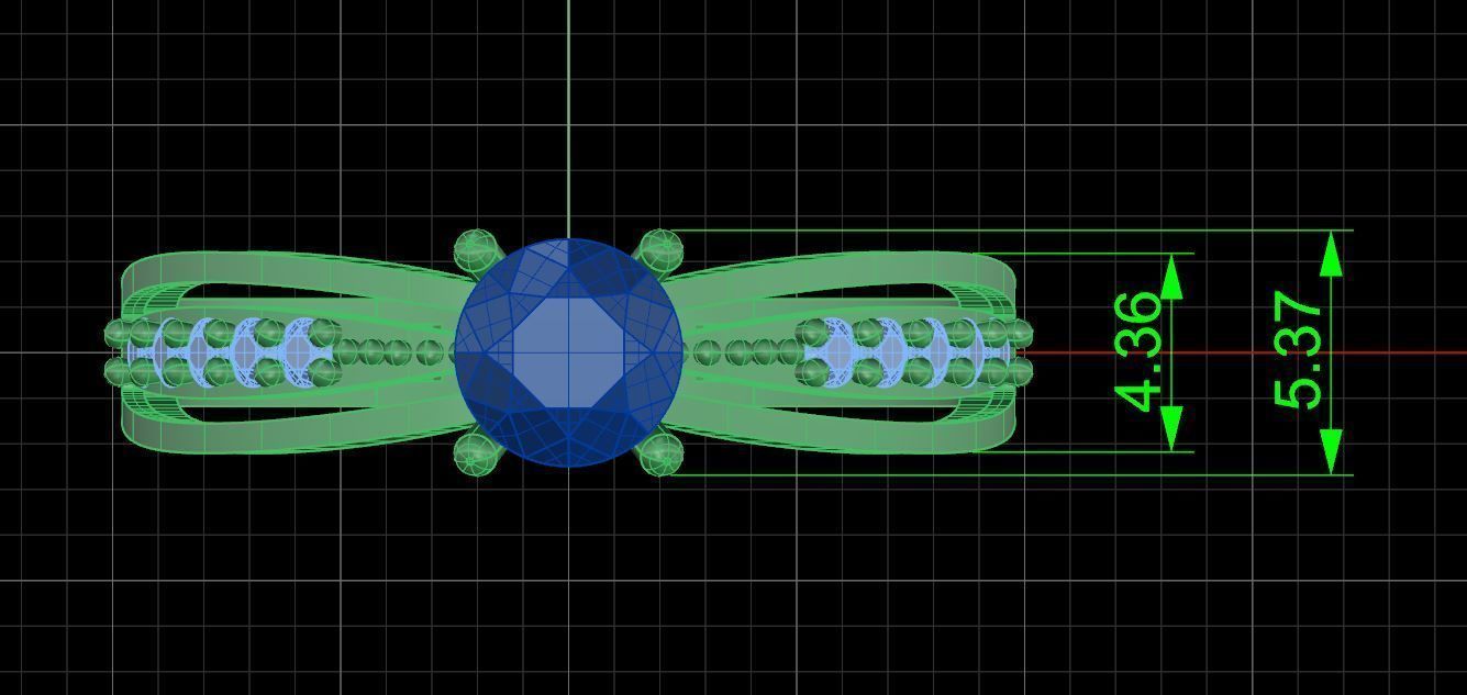 Solitaire ring  3D print model_4