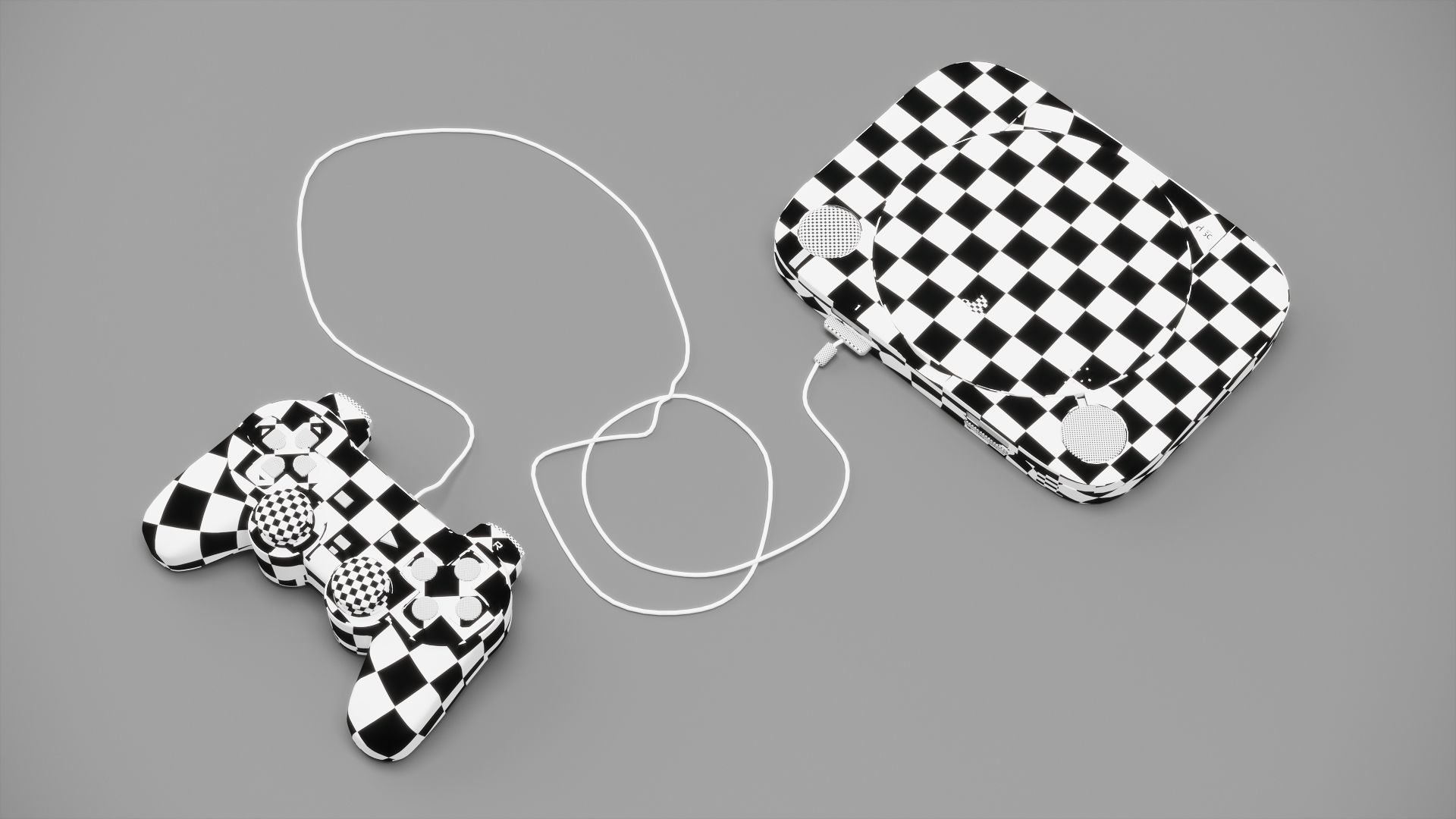 Playstation 1 slim 3D model_6