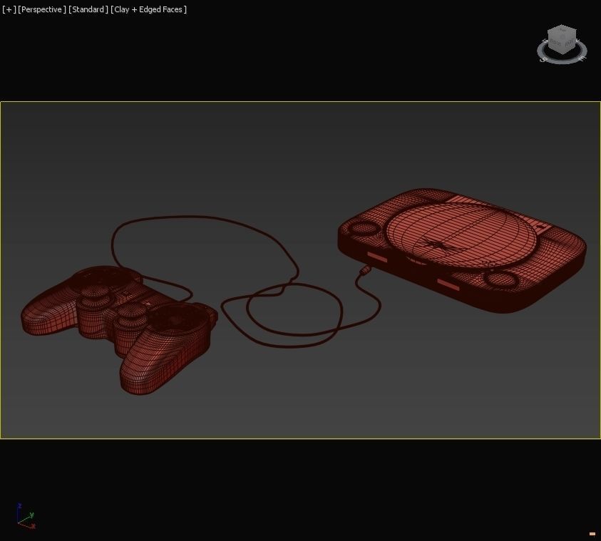 Playstation 1 slim 3D model_5