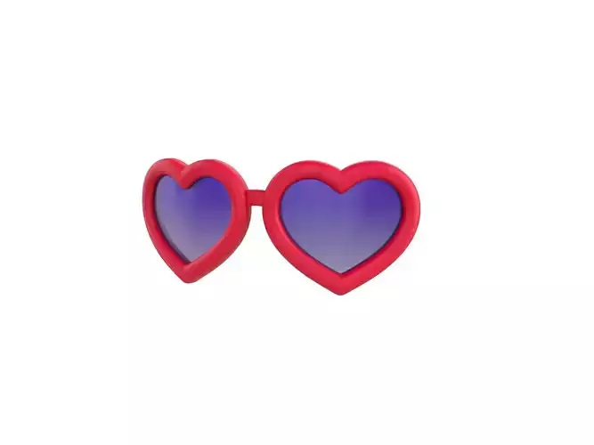Prop099 Heart Sunglasses