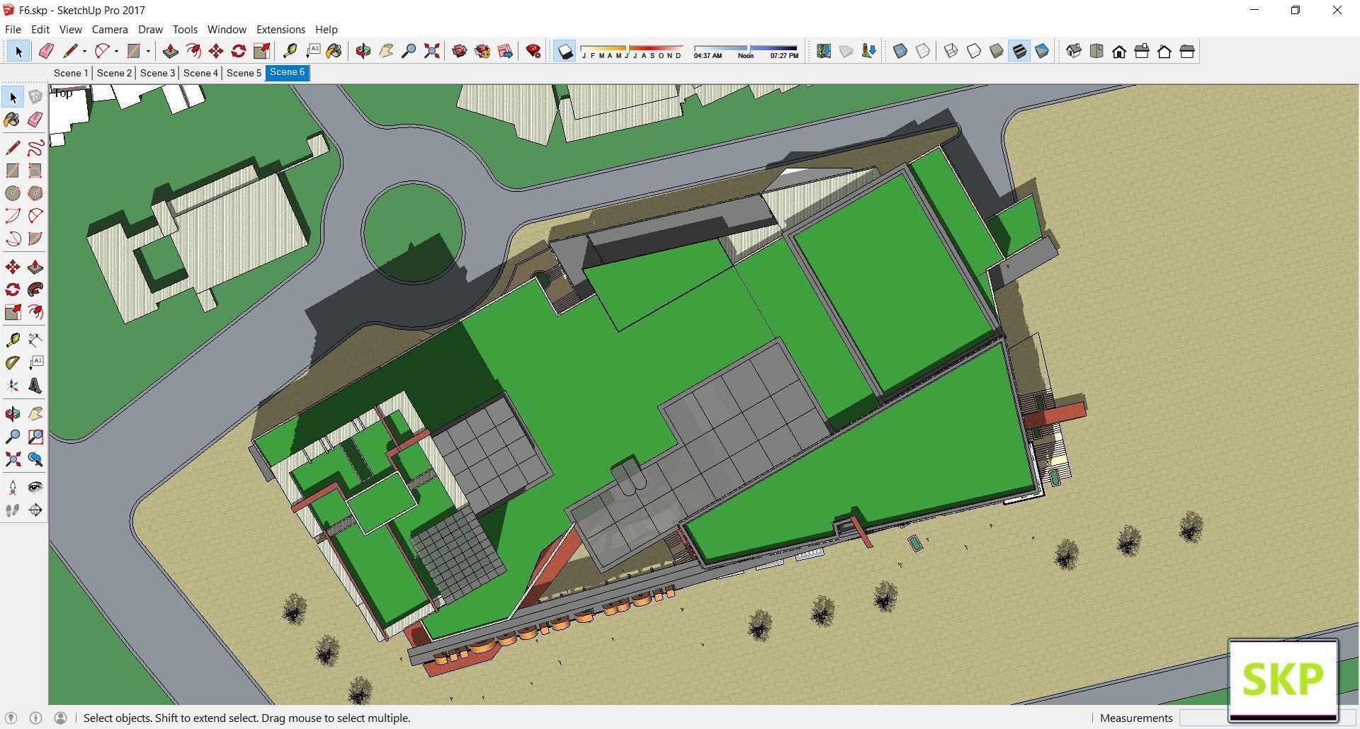 Sketchup Shopping Center F6 3D model_2